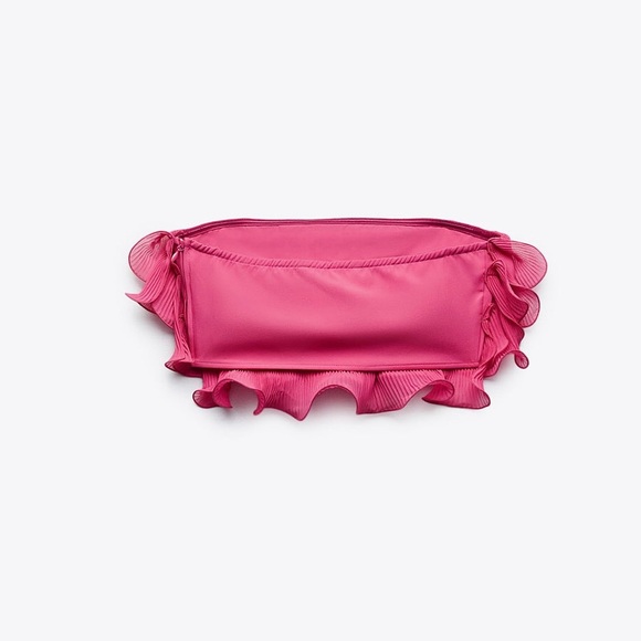 ZARA RUFFLED CROP TOP BLOGGERES FAVORITE - Picture 8 of 9